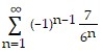 <strong>Find the sum of the series. - </strong> A) 42/5 B) 6 C) 1 D) 7/5