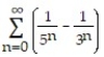 <strong>Find the sum of the series. - </strong> A) 1/4 B) 1 C) - 1/4 D) -1