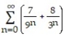 <strong>Find the sum of the series. - </strong> A) - 33/8 B) 3/10 C) 159/8 D) 123/10