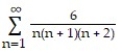 Determine if the series converges or diverges. If the series converges, find its sum. -  A)  converges; 4 B)  converges; 3/2 C)  diverges D)  converges; 9/2