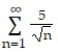 Use the integral test to determine whether the series converges. -  A)  diverges B)  converges