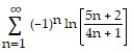 Determine convergence or divergence of the alternating series. -  A)  Converges B)  Diverges