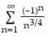 Determine convergence or divergence of the alternating series. -  A)  Converges B)  Diverges