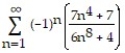 Determine convergence or divergence of the alternating series. -  A)  Diverges B)  Converges