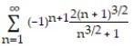 Determine convergence or divergence of the alternating series. -  A)  Converges B)  Diverges