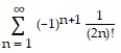 Find the infinite sum accurate to three decimal places. -  A)  0.460 B)  -0.320 C)  0.859 D)  -0.859