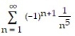 Find the infinite sum accurate to three decimal places. -  A)  -0.972 B)  1.036 C)  -1.036 D)  0.972