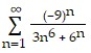 Determine if the series converges absolutely, converges, or diverges. -  A)  Converges absolutely B)  converges conditionally C)  Diverges