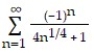 Determine if the series converges absolutely, converges, or diverges. -  A)  diverges B)  Converges conditionally C)  Converges absolutely
