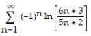 Determine if the series converges absolutely, converges, or diverges. -  A)  Converges conditionally B)  converges absolutely C)  Diverges