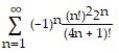 Determine if the series converges absolutely, converges, or diverges. -  A)  converges absolutely B)  diverges C)  converges conditionally