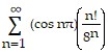Determine if the series converges absolutely, converges, or diverges. -  A)  converges conditionally B)  diverges C)  converges absolutely