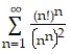 Use the root test to determine if the series converges or diverges. -  A)  Converges B)  Diverges