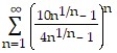 Use the root test to determine if the series converges or diverges. -  A)  Converges B)  Diverges