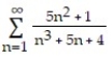 Determine convergence or divergence of the series. -  A)  Converges B)  Diverges