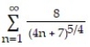 Determine convergence or divergence of the series. -  A)  Diverges B)  Converges