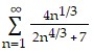 Determine convergence or divergence of the series. -  A)  Converges B)  Diverges