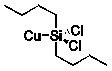 <strong>What is the product of the reaction of silicon-copper alloy with chlorobutane?</strong> A) B) C) D) E) Cu metal