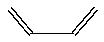 Butadiene, CH<sub>2</sub>=CH-CH=CH<sub>2</sub><sub> </sub>(line drawing below), forms polymers that are used in elastomers. Write the structure of polybutadiene (at least three units included) and explain why this polymer would be more elastic than polyethylene.  