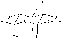  The structure shown below is  \alpha -glucose. If  \alpha -galactose differs from  \alpha -glucose only in the orientation of groups on the carbon in the fourth position, and  \alpha -glucose differs from  \alpha -glucose only in the orientation of groups on the carbon adjacent to the ring oxygen, draw the structure for  \beta -galactose. \alpha -glucose   