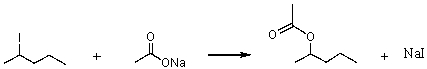 Consider the S<sub>N</sub>2 reaction of 2-iodopentane with CH<sub>3</sub>CO<sub>2</sub><sup>-</sup> ion.   Assuming no other changes, what effect on the rate would result from simultaneously doubling the concentrations of both 2-iodopentane and CH<sub>3</sub>CO<sub>2</sub><sup>-</sup> ion? A)  no effect B)  double the rate C)  triple the rate D)  rate would increase by four times E)  rate would increase by six times