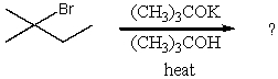 Which compound would be the major product?     A)  I B)  II C)  III D)  IV E)  V