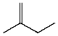 Which compound listed below would you expect to be the major product when 2-bromo-2-methylbutane is refluxed with KOH/ethanol? I    II   III   IV   V    A)  I B)  II C)  III D)  IV E)  V