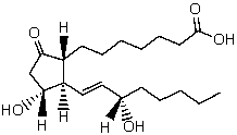 Which functional group is NOT contained in prostaglandin E<sub>1</sub>?   A)  ketone B)  2<sup>o</sup> alcohol C)  3<sup>o</sup> alcohol D)  carboxylic acid E)  alkene