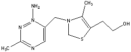 The molecule drawn below is Vitamin B1, thiamine. Would you predict this molecule to be more soluble in water or body fat and explain why?  