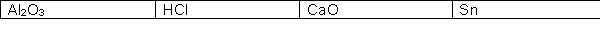 For the following substances, choose the answer which best describes what type of solid will form, respectively, upon solidification:   A)  ionic, network, ionic, metallic B)  ionic, molecular, molecular, metallic C)  network, molecular, ionic, network D)  network, molecular, ionic, metallic E)  network, ionic, ionic, metallic 