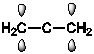  Which of the following best shows one of the   \pi  bonds in H<sub>2</sub>C=C=CH<sub>2</sub>? A)    B)    C)    D)    E)    
