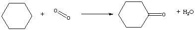 Nylon is an important component in many products. One step in the production of nylon is the reaction of cyclohexane with oxygen to give cyclohexanone and water, shown below in the balanced reaction in line formula notation. Determine the energy change for this process using bond energies. (See Table 3-2.)    A)  ?E = -246 kJ/mol B)  ?E = 246 kJ/mol C)  ?E = -346 kJ/mol D)  ?E = 346 kJ/mol E)  ?E = -305 kJ/mol