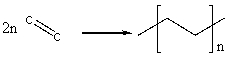 The reaction of ethene, C<sub>2</sub>H<sub>4</sub>, to form polyethylene is shown below: (See Table 3-2 in the text)    Estimate how much energy is released when one mole of ethene forms polyethylene using bond energies. A)  69 kJ/mol B)  75 kJ/mol C)  345 kJ/mol D)  690 kJ/mol E)  38 kJ/mol