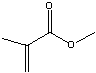 Determine the chemical formula from the line structure for methyl methacrylate.  