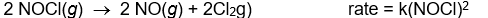 <strong>Use the rate laws given below to determine which of the following reactions most likely occurs in a single step.</strong> A)     B)     C)    D)     E)    <div style=padding-top: 35px> 