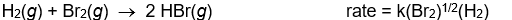 <strong>Use the rate laws given below to determine which of the following reactions most likely occurs in a single step.</strong> A)     B)     C)    D)     E)    <div style=padding-top: 35px> 