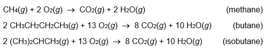 For which of the following reactions is the most heat evolved?     