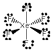 If the XF<sub>6</sub><sup>-</sup> ion has the Lewis structure     X could be which of the following elements? A)  N B)  Al C)  Si D)  P E)  Br