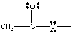 <strong>For the molecule below, which of the bond angles is (are) about 120   ?  </strong> A) C-C=O B) H-C-C C) C-O-H D) O-C=O E) both a & d <div style=padding-top: 35px> 