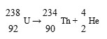 Find the energy in MeV released in the reaction:     Mass of <sup>238</sup>U = 238.050786 u Mass of <sup>234</sup>Th = 234.043583 u Mass of <sup>4</sup>He = 4.002603 u