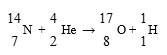 Find the Q value of the following reaction:     (14.003074 u) (4.002603 u) (16.999131 u) (1.007825 u)