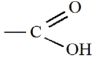 The chemical arrangement in the figure below is on the end of a long molecule of a(n)    A)  steroid. B)  fatty acid. C)  carbohydrate. D)  unsaturated fat.