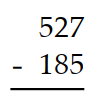 Subtract. -  A)  342 B)  242 C)  712 D)  332