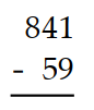 Subtract. -  A)  780 B)  682 C)  782 D)  900