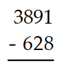 Subtract. -  A)  263 B)  3263 C)  3261 D)  3221