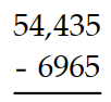 Subtract. -  A)  53,470 B)  47,400 C)  47,470 D)  47,460