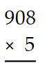 Multiply. -  A)  4640 B)  4440 C)  4550 D)  4540