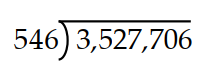  Divide. -  A)  6451 B)  6461 C)   6461 \mathrm{R} 68  D)   6451 \mathrm{R} 68