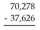 Estimate the sum or difference by first rounding as indicated. -Estimate by first rounding to the nearest thousand.   A)  32,800 B)  33,000 C)  32,000 D)  32,700