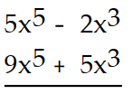  Add. -  A)   14 x^{5}+3 x^{3}  B)   17 x^{8}  C)   17 x^{16}  D)   14 x^{10}+3 x^{6}